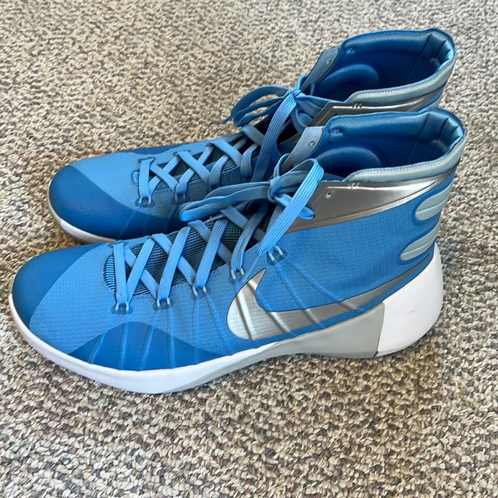 Nike University blue hyperdunk hightops